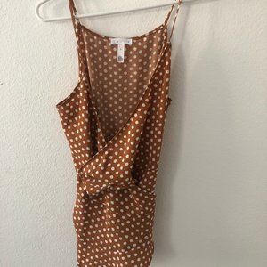 Leith Polka Dot Wrap Camisole, Small